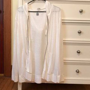 Old Navy Sheer White Hoodie